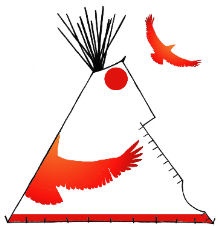 Kiniw, the Eagle Teepee - Copyright Assiniboine Tipis