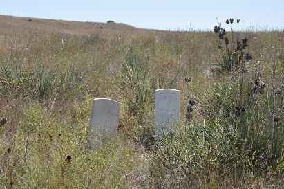 Tombes des soldats a Little Big Horn