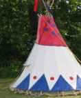 Tentes indiennes au Manitoba