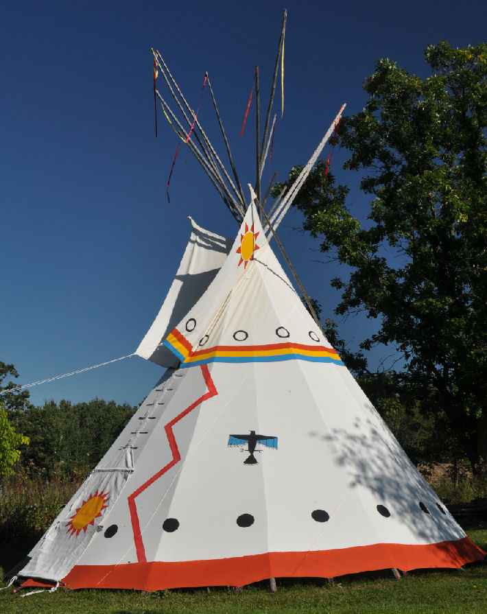  Painted Assiniboine Teepee