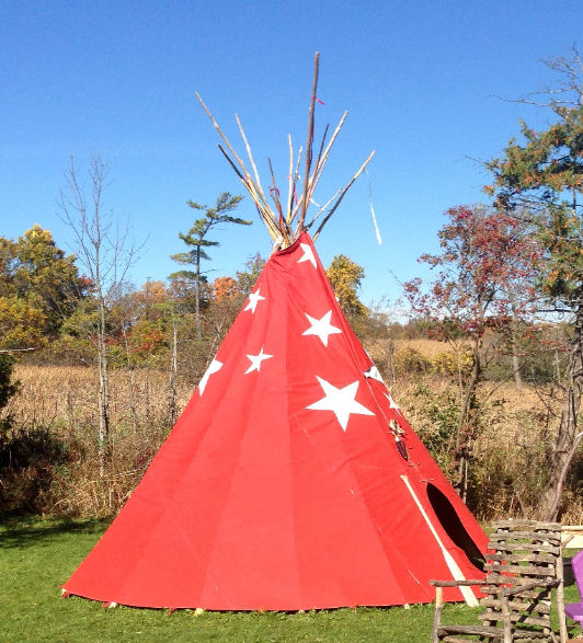 Red Lodge Painted Teepee - Photo Roger Routledge