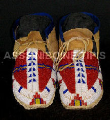 Nicely Beaded Sioux Moccasins