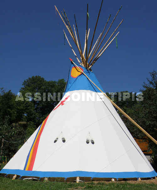 Eagle over Rainbow Cree Ojibway Anishinaabe Tipi