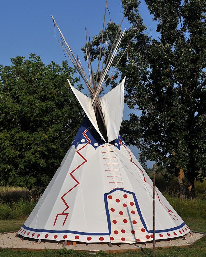 Big Thunder Lakota Painted Tepee