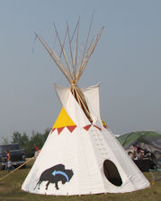 Anishinabe Tepee Ebb and Flow PowWow in Manitoba