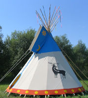 Beautiful Alexander Painted Tipi